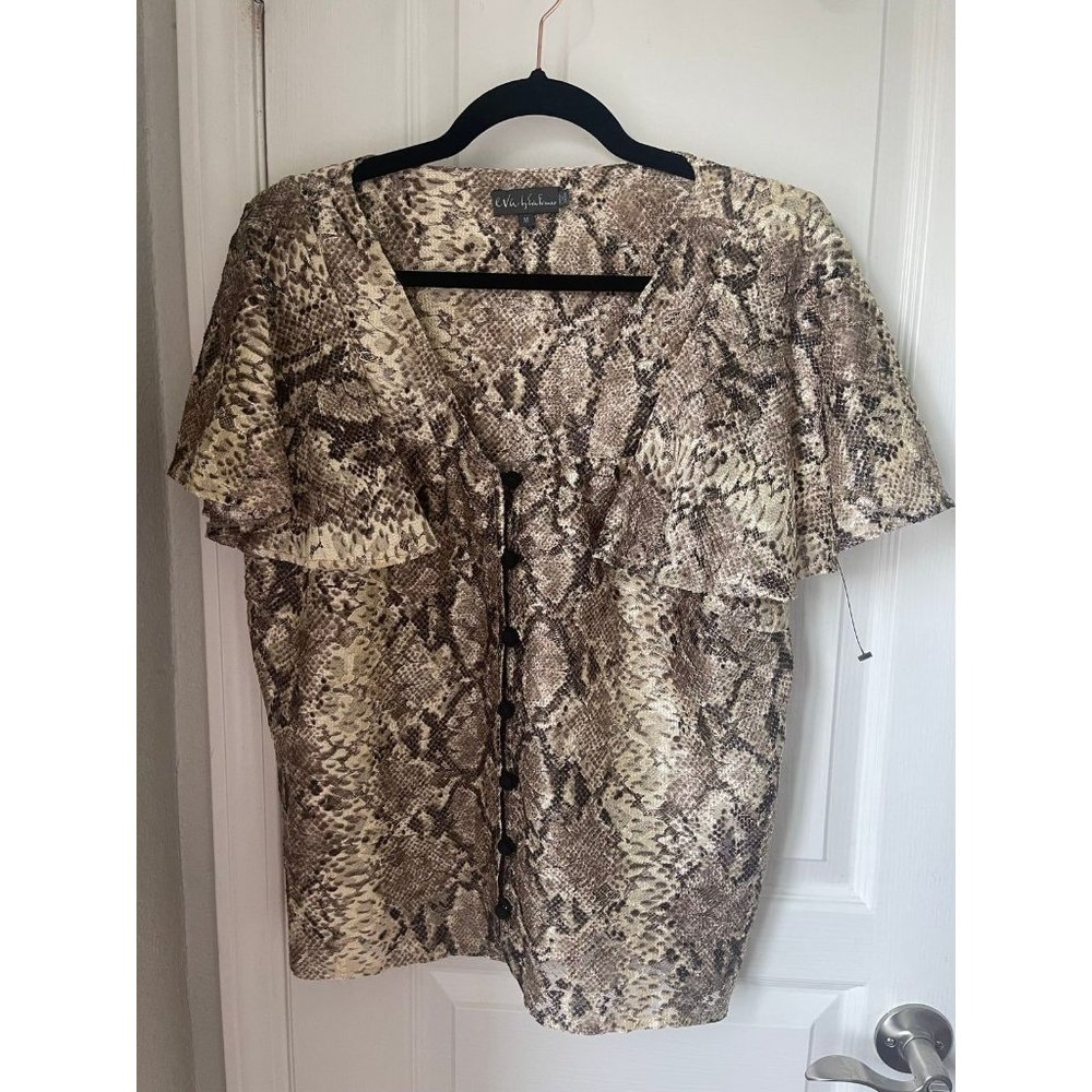 Eva by Eva Franco pop over blouse Size medium